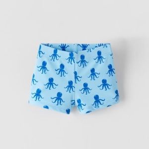 Zara Octopus Swim Shorts